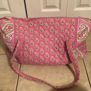 Vera Bradley Large Duffel Bag. Pink Paisley.